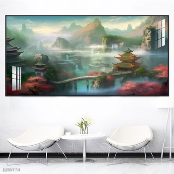 Tranh phong thủy sơn thủy hữu tình