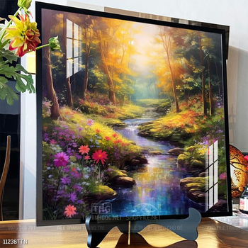 Tranh phong thủy phong cảnh thác nước thiên nhiên