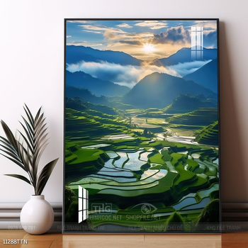 Tranh phong thủy sơn thủy đẹp