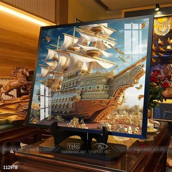 Tranh thuận buồm xuôi gió treo tường