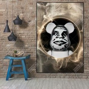 Tranh treo tường gấu bearbrick đẹp độc đáo