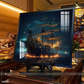 Tranh phong thủy thuận buồm xuôi gió tài lộc đẹp