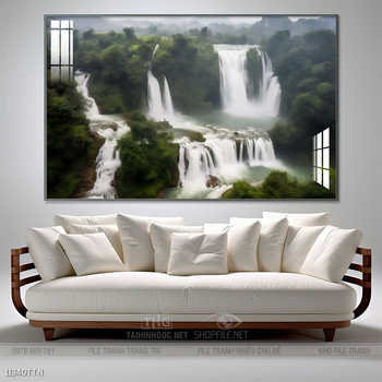 Tranh phong thủy sơn thủy đẹp