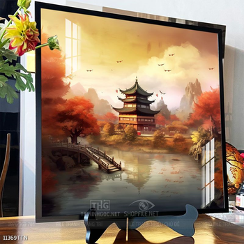 Tranh phong thủy sơn thủy hữu tình