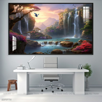 Tranh treo phòng khách theo phong thủy