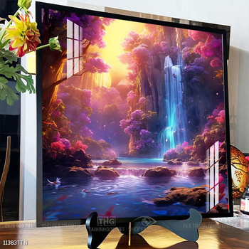 Tranh phong thủy nước non tuyệt đẹp