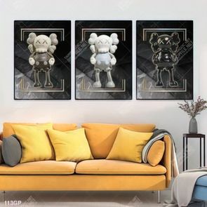 Tranh file gốc gấu bearbrick đẹp ấn tượng