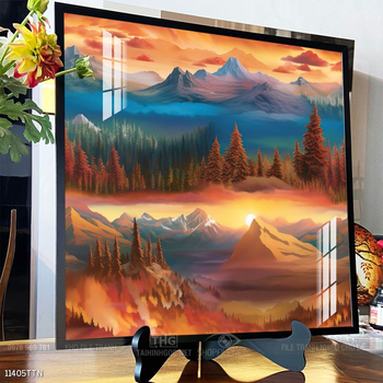 Tranh phong thủy nước non tuyệt đẹp