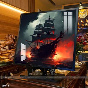 Tranh thuận buồm xuôi gió treo tường