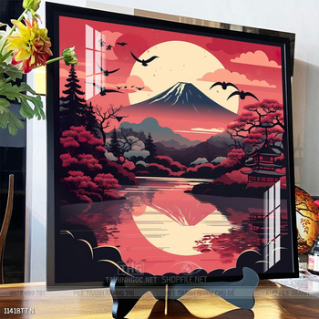 Tranh phong thủy sơn thủy đẹp