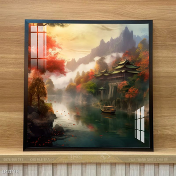 Tranh phong thủy sơn thủy hữu tình