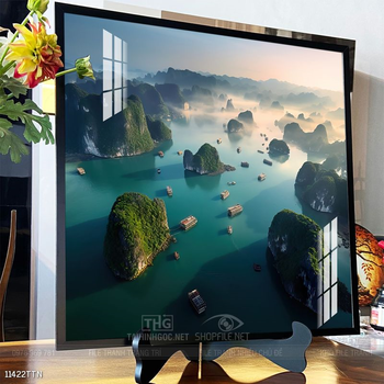 Tranh phong thủy nước non tuyệt đẹp