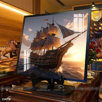 Tranh phong thủy thuận buồm xuôi gió tài lộc đẹp