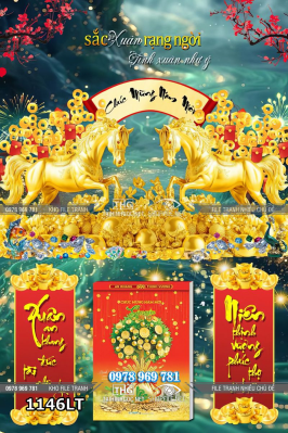 File lịch tết năm bính ngọ ngựa vàng mừng xuân mới 1146LT