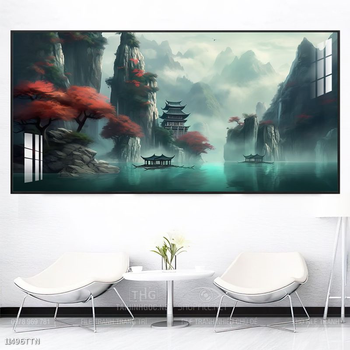 Tranh phong thủy sơn thủy đẹp