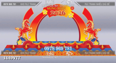 File tranh mô hình tiểu cảnh 3d trang trí tết 1149VTT