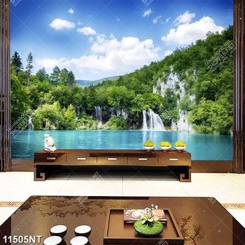 Tranh phong cảnh sông núi tươi đẹp 11505NT