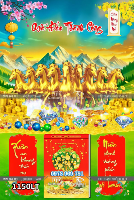 File lịch tết ngựa vàng bính ngọ mã đáo thành công 1150LT