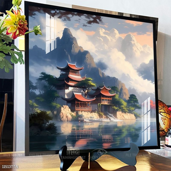 Tranh phong thủy nước non tuyệt đẹp