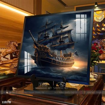 Tranh thuận buồm xuôi gió treo tường