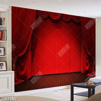 Tranh tấm rèm đỏ