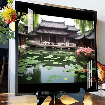 Tranh phong thủy nước non tuyệt đẹp