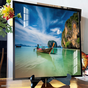 Tranh phong thủy phong cảnh thác nước thiên nhiên