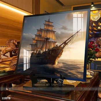 Tranh thuyền buồm và cảnh biển