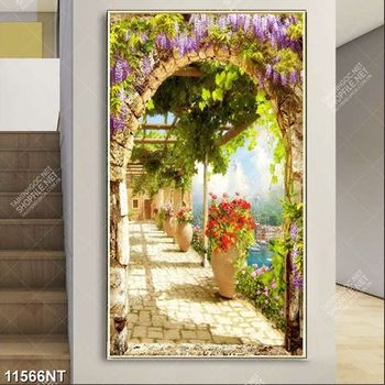 Tranh thiên nhiên hoa nở tươi đẹp