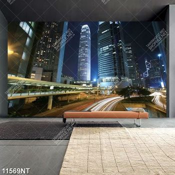 Tranh những ngôi nhà cao tầng trong thành phố