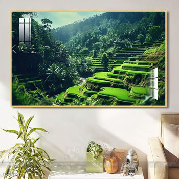 Tranh phong thủy nước non tuyệt đẹp