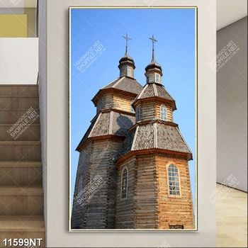 Tranh ngôi nhà gỗ