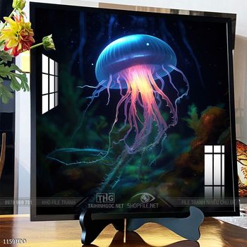 Tranh cá heo nghệ thuật độc đáo