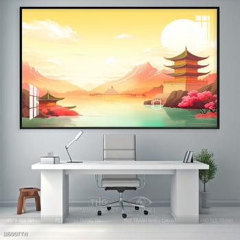 Tranh phong thủy sơn thủy đẹp