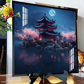 Tranh phong thủy phong cảnh thác nước thiên nhiên