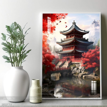 Tranh phong thủy sơn thủy đẹp