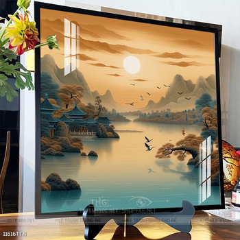 Tranh phong thủy sơn thủy hữu tình