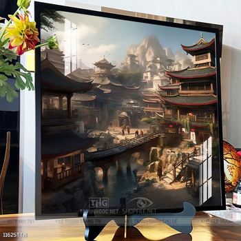 Tranh phong thủy sơn thủy hữu tình