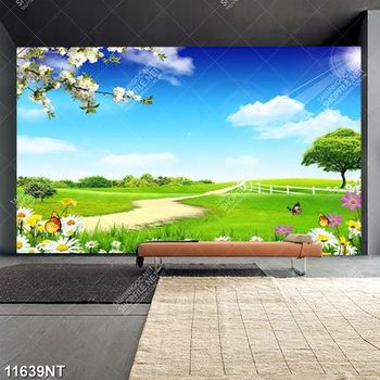 Tranh phong cảnh thiên nhiên tươi đẹp file gốc