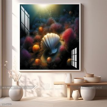 Tranh treo tường cá heo đại dương