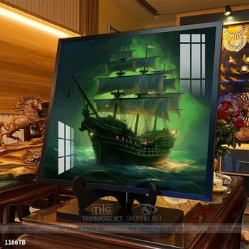 Tranh thuyền buồm và cảnh biển