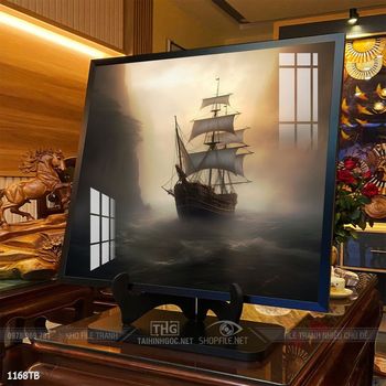 Tranh thuận buồm xuôi gió cánh buồm vàng đẹp nhất