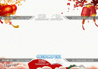 File tranh phông nền sân khấu background tết đẹp 1169VTT