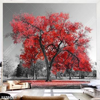 Tranh cây lá đỏ 11705NT