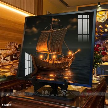 Tranh thuận buồm xuôi gió trang trí tường nhà
