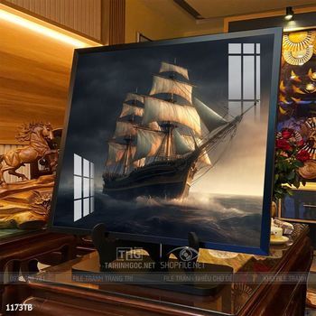 Tranh thuận buồm xuôi gió treo tường