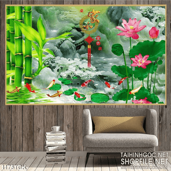 Tranh dán tường đá ngọc 3D