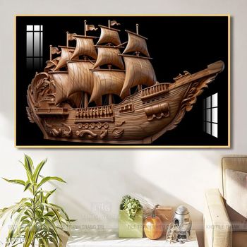 Tranh thuyền buồm và cảnh biển