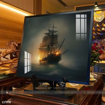 Tranh thuận buồm xuôi gió cánh buồm vàng đẹp nhất