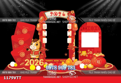 File tranh mô hình 3d background phông nền tết tiểu cảnh sự kiện tết 1179VTT